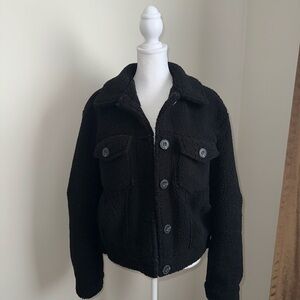 Bershka Black Teddy Jacket